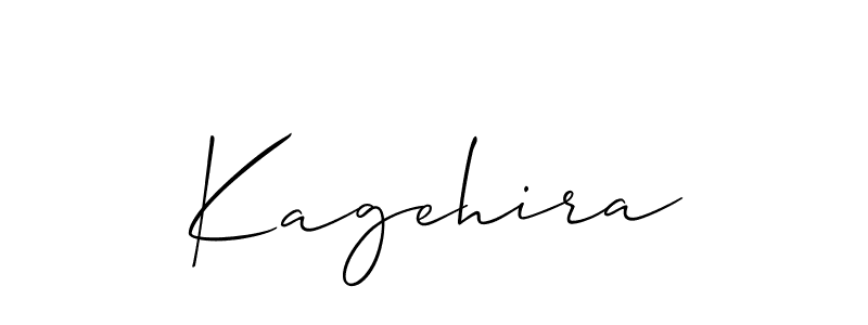 How to make Kagehira signature? Allison_Script is a professional autograph style. Create handwritten signature for Kagehira name. Kagehira signature style 2 images and pictures png