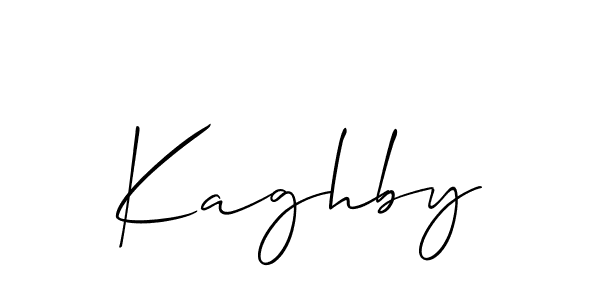 Create a beautiful signature design for name Kaghby. With this signature (Allison_Script) fonts, you can make a handwritten signature for free. Kaghby signature style 2 images and pictures png