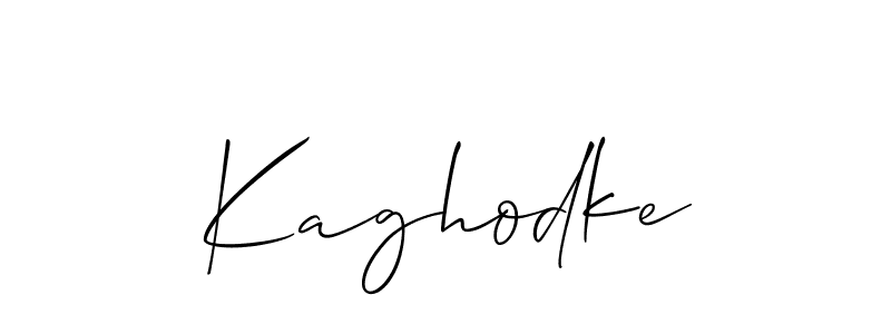 How to make Kaghodke signature? Allison_Script is a professional autograph style. Create handwritten signature for Kaghodke name. Kaghodke signature style 2 images and pictures png