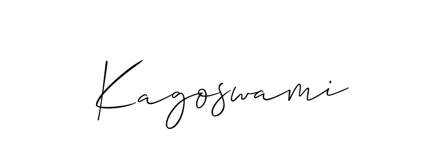 Also You can easily find your signature by using the search form. We will create Kagoswami name handwritten signature images for you free of cost using Allison_Script sign style. Kagoswami signature style 2 images and pictures png