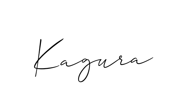 Also we have Kagura name is the best signature style. Create professional handwritten signature collection using Allison_Script autograph style. Kagura signature style 2 images and pictures png