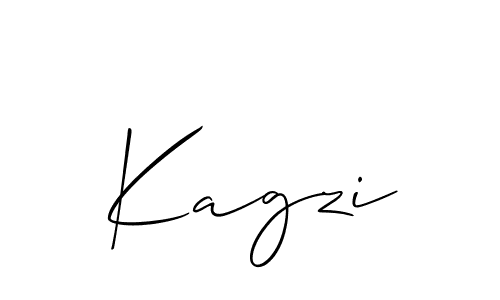 Allison_Script is a professional signature style that is perfect for those who want to add a touch of class to their signature. It is also a great choice for those who want to make their signature more unique. Get Kagzi name to fancy signature for free. Kagzi signature style 2 images and pictures png