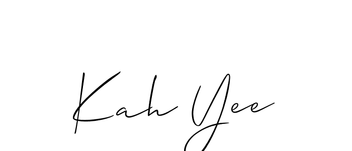 if you are searching for the best signature style for your name Kah Yee. so please give up your signature search. here we have designed multiple signature styles  using Allison_Script. Kah Yee signature style 2 images and pictures png