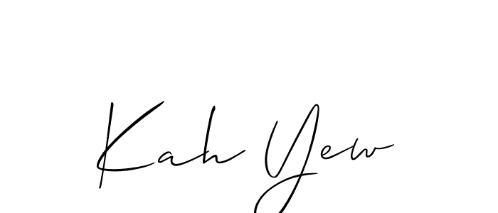 Also we have Kah Yew name is the best signature style. Create professional handwritten signature collection using Allison_Script autograph style. Kah Yew signature style 2 images and pictures png