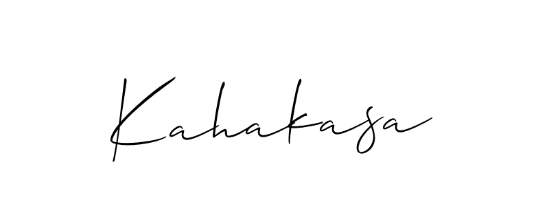 Best and Professional Signature Style for Kahakasa. Allison_Script Best Signature Style Collection. Kahakasa signature style 2 images and pictures png