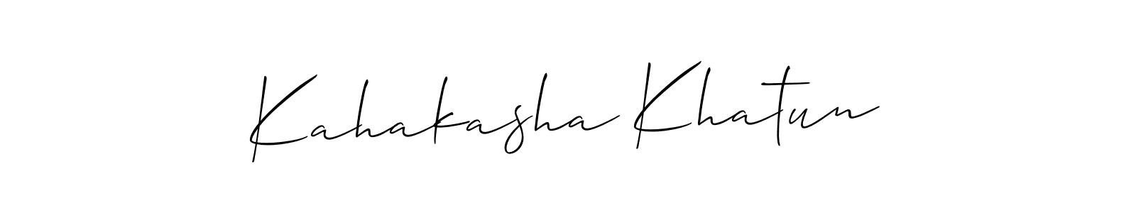 See photos of Kahakasha Khatun official signature by Spectra . Check more albums & portfolios. Read reviews & check more about Allison_Script font. Kahakasha Khatun signature style 2 images and pictures png
