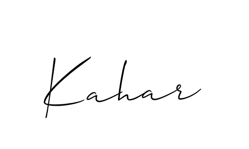 if you are searching for the best signature style for your name Kahar. so please give up your signature search. here we have designed multiple signature styles  using Allison_Script. Kahar signature style 2 images and pictures png