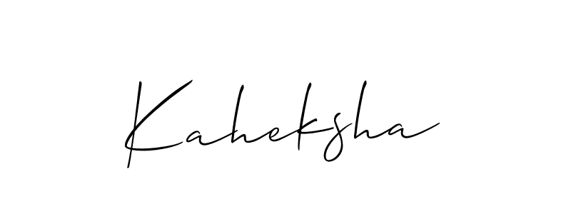 Make a short Kaheksha signature style. Manage your documents anywhere anytime using Allison_Script. Create and add eSignatures, submit forms, share and send files easily. Kaheksha signature style 2 images and pictures png