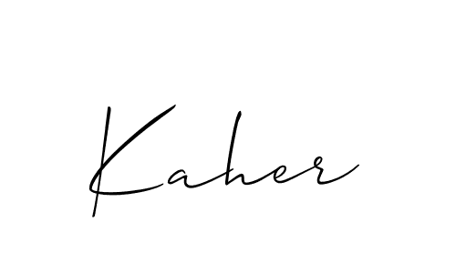 Make a beautiful signature design for name Kaher. Use this online signature maker to create a handwritten signature for free. Kaher signature style 2 images and pictures png