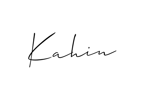 Similarly Allison_Script is the best handwritten signature design. Signature creator online .You can use it as an online autograph creator for name Kahin. Kahin signature style 2 images and pictures png
