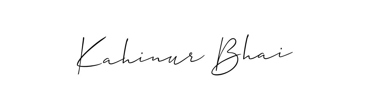 Best and Professional Signature Style for Kahinur Bhai. Allison_Script Best Signature Style Collection. Kahinur Bhai signature style 2 images and pictures png