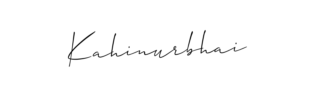 How to Draw Kahinurbhai signature style? Allison_Script is a latest design signature styles for name Kahinurbhai. Kahinurbhai signature style 2 images and pictures png