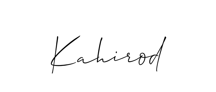 Once you've used our free online signature maker to create your best signature Allison_Script style, it's time to enjoy all of the benefits that Kahirod name signing documents. Kahirod signature style 2 images and pictures png