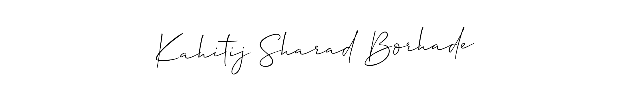 See photos of Kahitij Sharad Borhade official signature by Spectra . Check more albums & portfolios. Read reviews & check more about Allison_Script font. Kahitij Sharad Borhade signature style 2 images and pictures png