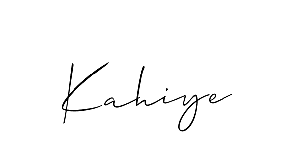 How to Draw Kahiye signature style? Allison_Script is a latest design signature styles for name Kahiye. Kahiye signature style 2 images and pictures png