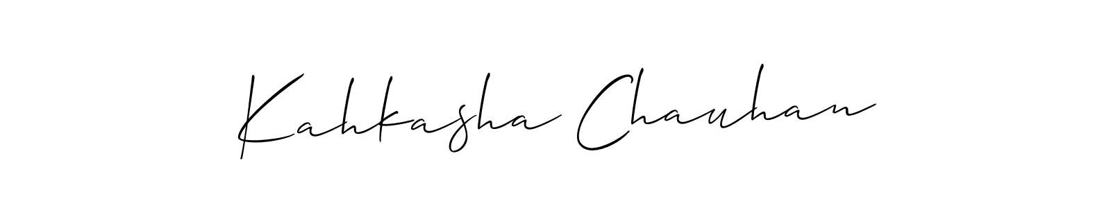 Kahkasha Chauhan stylish signature style. Best Handwritten Sign (Allison_Script) for my name. Handwritten Signature Collection Ideas for my name Kahkasha Chauhan. Kahkasha Chauhan signature style 2 images and pictures png