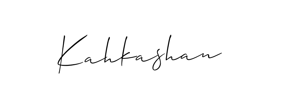 Kahkashan stylish signature style. Best Handwritten Sign (Allison_Script) for my name. Handwritten Signature Collection Ideas for my name Kahkashan. Kahkashan signature style 2 images and pictures png