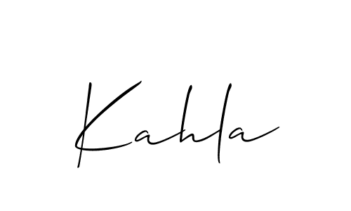 You can use this online signature creator to create a handwritten signature for the name Kahla. This is the best online autograph maker. Kahla signature style 2 images and pictures png