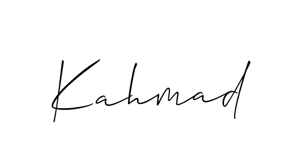 Make a beautiful signature design for name Kahmad. Use this online signature maker to create a handwritten signature for free. Kahmad signature style 2 images and pictures png