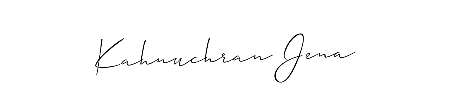 Once you've used our free online signature maker to create your best signature Allison_Script style, it's time to enjoy all of the benefits that Kahnuchran Jena name signing documents. Kahnuchran Jena signature style 2 images and pictures png