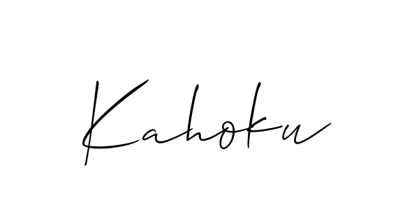 Make a beautiful signature design for name Kahoku. Use this online signature maker to create a handwritten signature for free. Kahoku signature style 2 images and pictures png