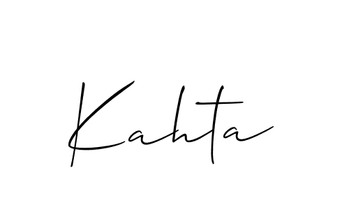 Make a short Kahta signature style. Manage your documents anywhere anytime using Allison_Script. Create and add eSignatures, submit forms, share and send files easily. Kahta signature style 2 images and pictures png