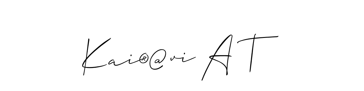 Make a beautiful signature design for name Kai®@vi A T. With this signature (Allison_Script) style, you can create a handwritten signature for free. Kai®@vi A T signature style 2 images and pictures png