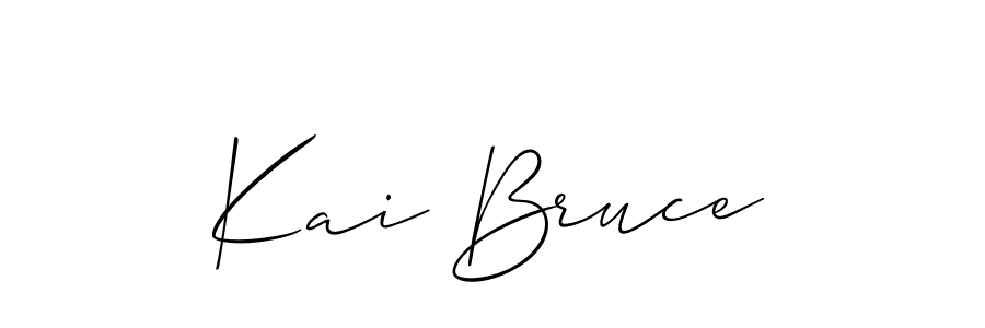 Use a signature maker to create a handwritten signature online. With this signature software, you can design (Allison_Script) your own signature for name Kai Bruce. Kai Bruce signature style 2 images and pictures png