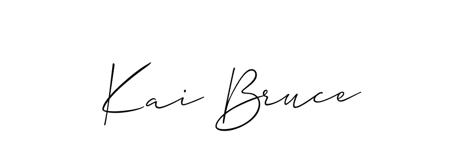 It looks lik you need a new signature style for name Kai Bruce. Design unique handwritten (Allison_Script) signature with our free signature maker in just a few clicks. Kai Bruce signature style 2 images and pictures png