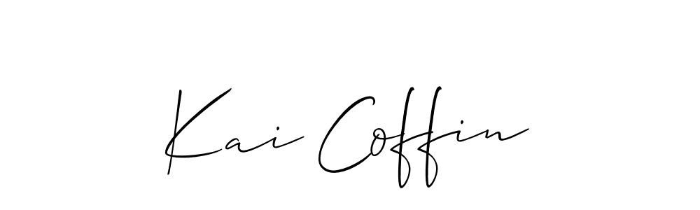 How to Draw Kai Coffin signature style? Allison_Script is a latest design signature styles for name Kai Coffin. Kai Coffin signature style 2 images and pictures png