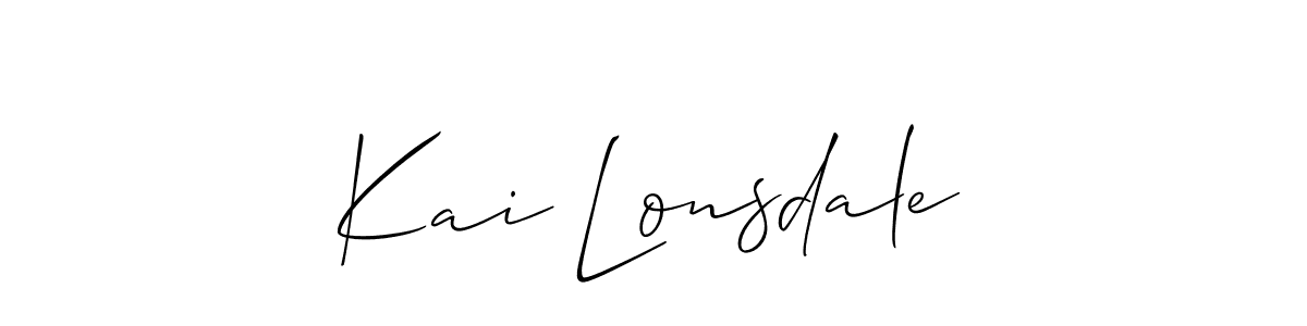 You can use this online signature creator to create a handwritten signature for the name Kai Lonsdale. This is the best online autograph maker. Kai Lonsdale signature style 2 images and pictures png