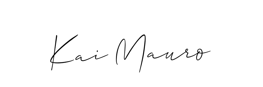 It looks lik you need a new signature style for name Kai Mauro. Design unique handwritten (Allison_Script) signature with our free signature maker in just a few clicks. Kai Mauro signature style 2 images and pictures png