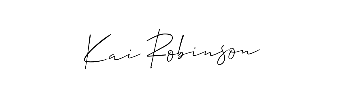 Create a beautiful signature design for name Kai Robinson. With this signature (Allison_Script) fonts, you can make a handwritten signature for free. Kai Robinson signature style 2 images and pictures png