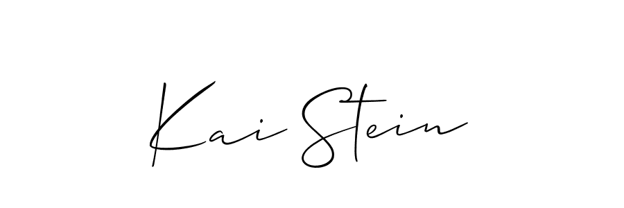 Allison_Script is a professional signature style that is perfect for those who want to add a touch of class to their signature. It is also a great choice for those who want to make their signature more unique. Get Kai Stein name to fancy signature for free. Kai Stein signature style 2 images and pictures png