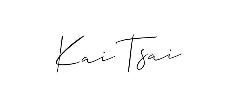 Design your own signature with our free online signature maker. With this signature software, you can create a handwritten (Allison_Script) signature for name Kai Tsai. Kai Tsai signature style 2 images and pictures png