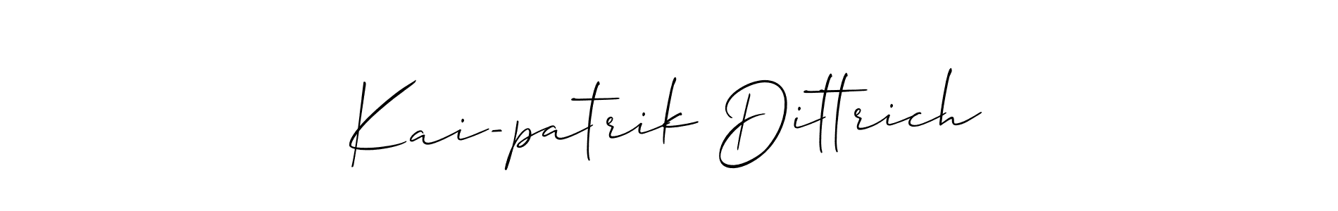 Best and Professional Signature Style for Kai-patrik Dittrich. Allison_Script Best Signature Style Collection. Kai-patrik Dittrich signature style 2 images and pictures png