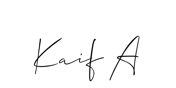 Best and Professional Signature Style for Kaif A. Allison_Script Best Signature Style Collection. Kaif A signature style 2 images and pictures png