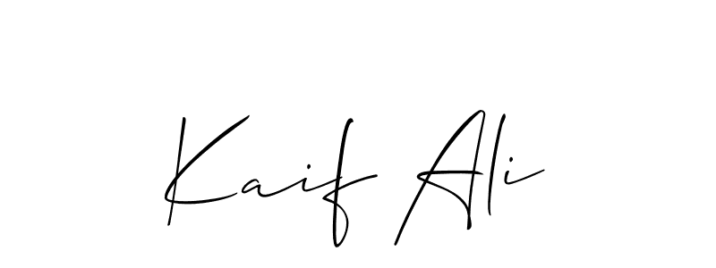 Make a beautiful signature design for name Kaif Ali. Use this online signature maker to create a handwritten signature for free. Kaif Ali signature style 2 images and pictures png