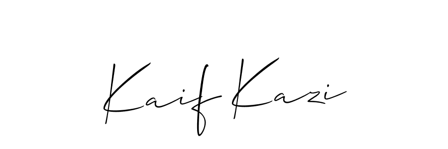Make a beautiful signature design for name Kaif Kazi. Use this online signature maker to create a handwritten signature for free. Kaif Kazi signature style 2 images and pictures png