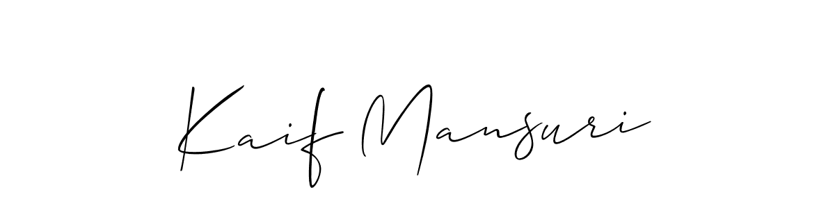 Once you've used our free online signature maker to create your best signature Allison_Script style, it's time to enjoy all of the benefits that Kaif Mansuri name signing documents. Kaif Mansuri signature style 2 images and pictures png