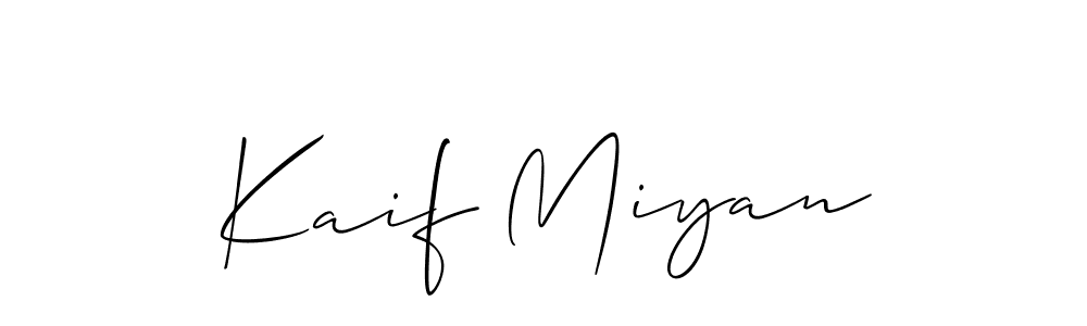 It looks lik you need a new signature style for name Kaif Miyan. Design unique handwritten (Allison_Script) signature with our free signature maker in just a few clicks. Kaif Miyan signature style 2 images and pictures png