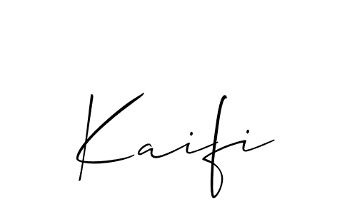 You should practise on your own different ways (Allison_Script) to write your name (Kaifi) in signature. don't let someone else do it for you. Kaifi signature style 2 images and pictures png