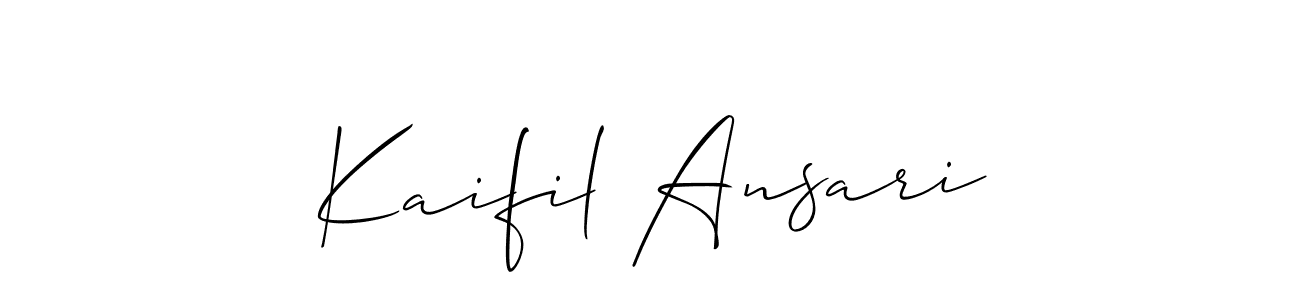 Best and Professional Signature Style for Kaifil Ansari. Allison_Script Best Signature Style Collection. Kaifil Ansari signature style 2 images and pictures png