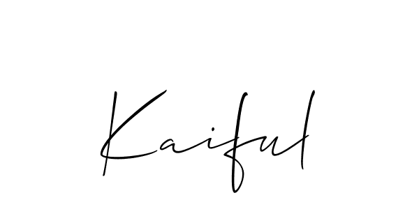 Best and Professional Signature Style for Kaiful. Allison_Script Best Signature Style Collection. Kaiful signature style 2 images and pictures png