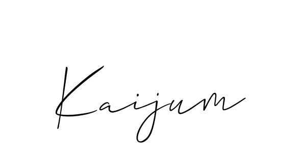 Best and Professional Signature Style for Kaijum. Allison_Script Best Signature Style Collection. Kaijum signature style 2 images and pictures png