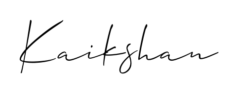 The Allison_Script typeface gives name Kaikshan a refined look. Suitable for certificates, diplomas, and official verification. Kaikshan signature style 2 images and pictures png