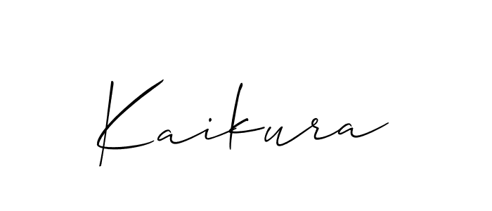 Also we have Kaikura name is the best signature style. Create professional handwritten signature collection using Allison_Script autograph style. Kaikura signature style 2 images and pictures png