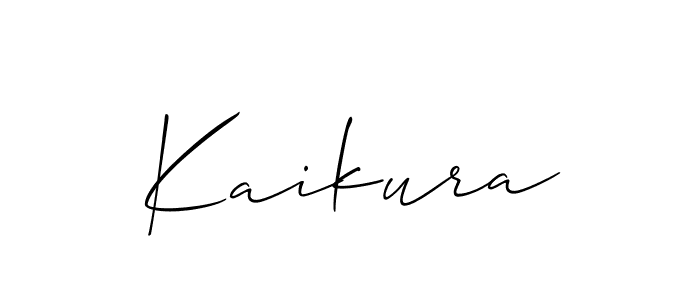 Allison_Script is a professional signature style that is perfect for those who want to add a touch of class to their signature. It is also a great choice for those who want to make their signature more unique. Get Kaikura name to fancy signature for free. Kaikura signature style 2 images and pictures png