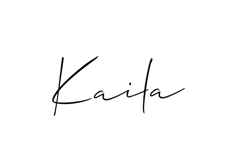 Similarly Allison_Script is the best handwritten signature design. Signature creator online .You can use it as an online autograph creator for name Kaila. Kaila signature style 2 images and pictures png