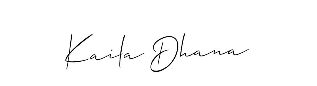 This is the best signature style for the Kaila Dhana name. Also you like these signature font (Allison_Script). Mix name signature. Kaila Dhana signature style 2 images and pictures png